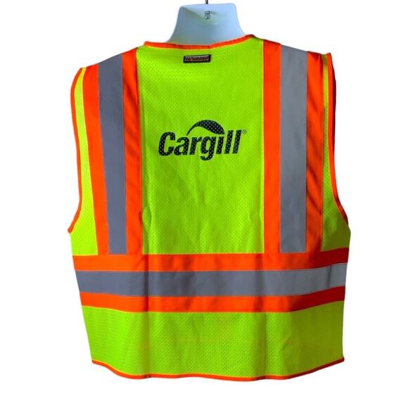 ML Kishigo Unisex Size XL Cargill Utility Uniform Full Zip V-Neck Work Clothing - Picture 4 of 7